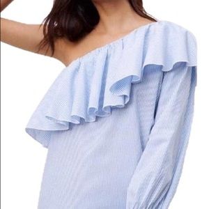 Ann Taylor Loft one shoulder top